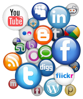 social-media-marketing a group of round icons