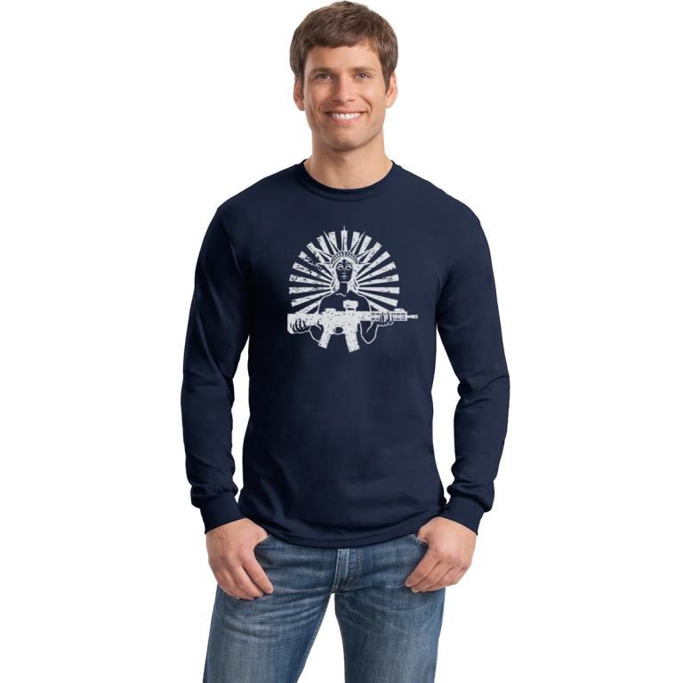 FreedomWare Lady Liberty t-shirt in navy