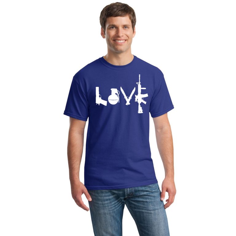 FreedomWare Love t-shirt in cobalt