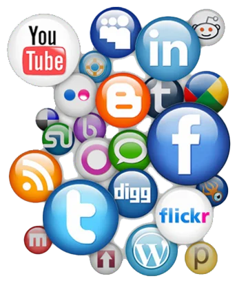 a group of round icons